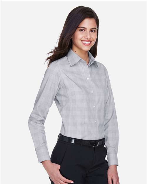 Devon & Jones Women's Crown Collection® Glen Plaid Woven Dress Shirt DG520W