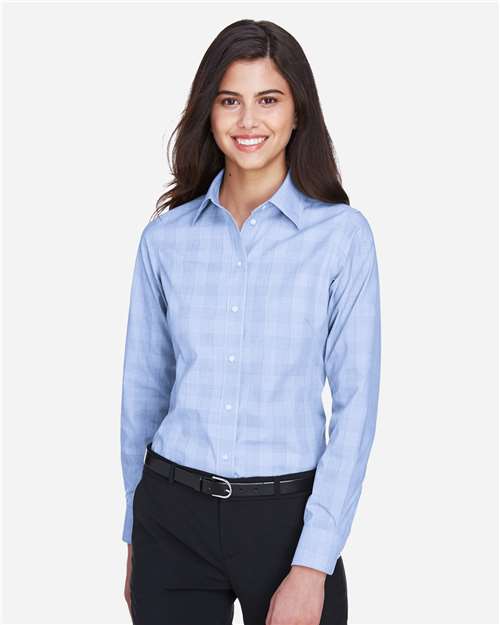 Devon & Jones Women's Crown Collection® Glen Plaid Woven Dress Shirt DG520W