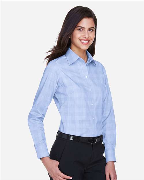 Devon & Jones Women's Crown Collection® Glen Plaid Woven Dress Shirt DG520W