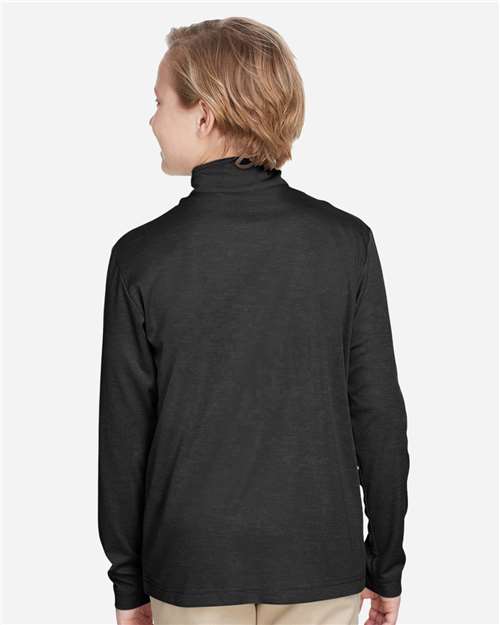 Team 365 Youth Zone Sonic Heather Performance Quarter-Zip Pullover TT31HY