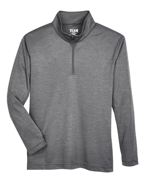 Team 365 Youth Zone Sonic Heather Performance Quarter-Zip Pullover TT31HY