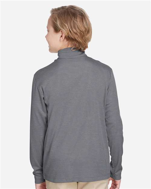 Team 365 Youth Zone Sonic Heather Performance Quarter-Zip Pullover TT31HY