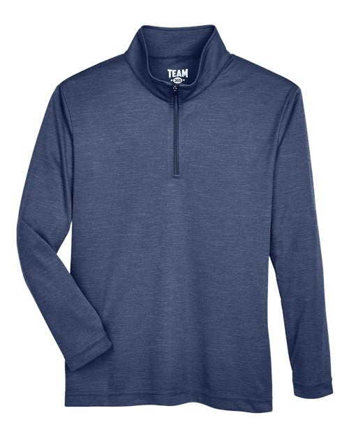 Team 365 Youth Zone Sonic Heather Performance Quarter-Zip Pullover TT31HY