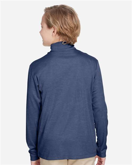 Team 365 Youth Zone Sonic Heather Performance Quarter-Zip Pullover TT31HY