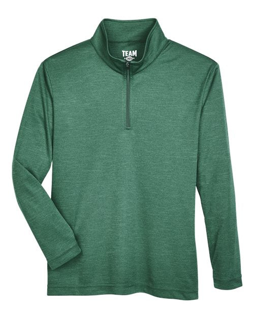 Team 365 Youth Zone Sonic Heather Performance Quarter-Zip Pullover TT31HY