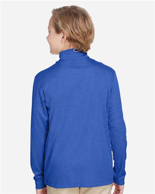 Team 365 Youth Zone Sonic Heather Performance Quarter-Zip Pullover TT31HY