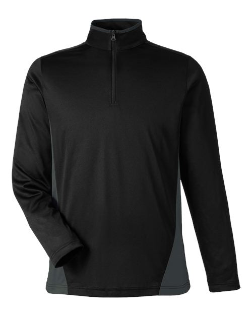 Harriton Men's Flash Snag Protection Plus IL Colorblock Quarter-Zip Pullover M786