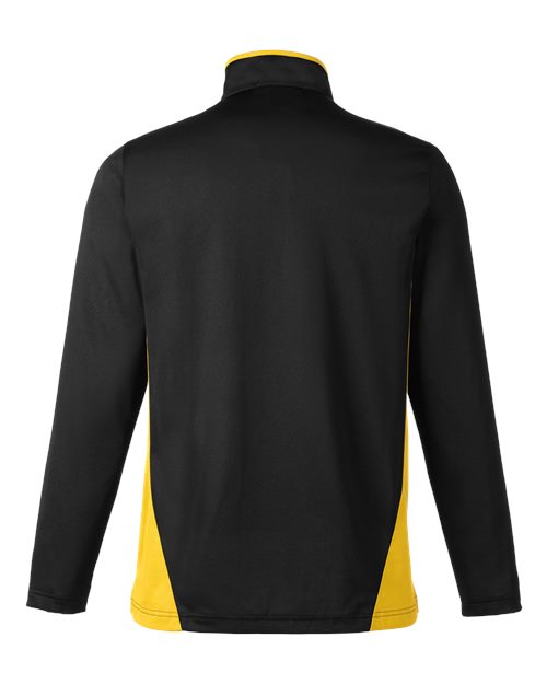 Harriton Men's Flash Snag Protection Plus IL Colorblock Quarter-Zip Pullover M786