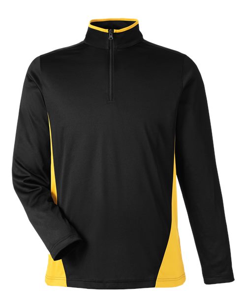 Harriton Men's Flash Snag Protection Plus IL Colorblock Quarter-Zip Pullover M786