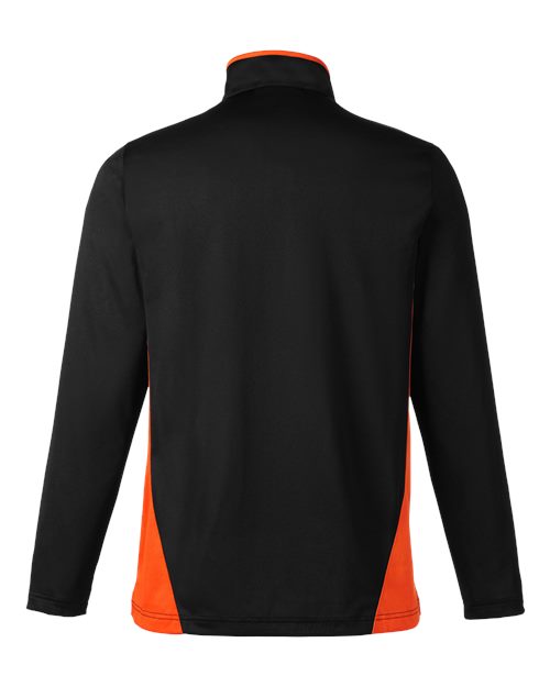 Harriton Men's Flash Snag Protection Plus IL Colorblock Quarter-Zip Pullover M786