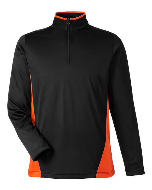 Harriton Men's Flash Snag Protection Plus IL Colorblock Quarter-Zip Pullover M786
