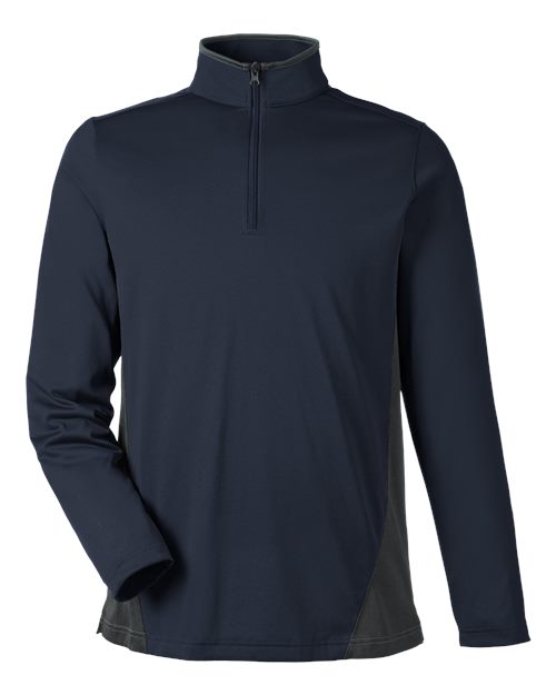 Harriton Men's Flash Snag Protection Plus IL Colorblock Quarter-Zip Pullover M786