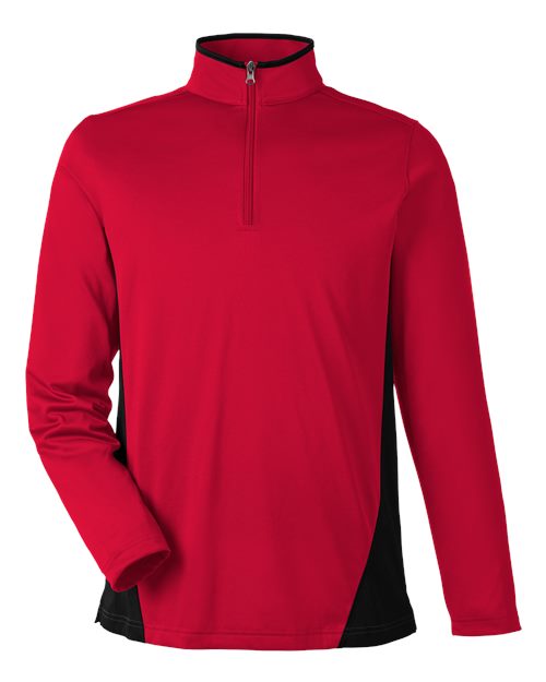Harriton Men's Flash Snag Protection Plus IL Colorblock Quarter-Zip Pullover M786