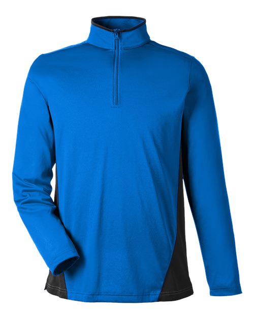 Harriton Men's Flash Snag Protection Plus IL Colorblock Quarter-Zip Pullover M786