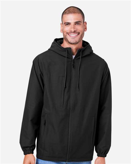 Harriton Unisex Flex Twill Hooded Jacket M73