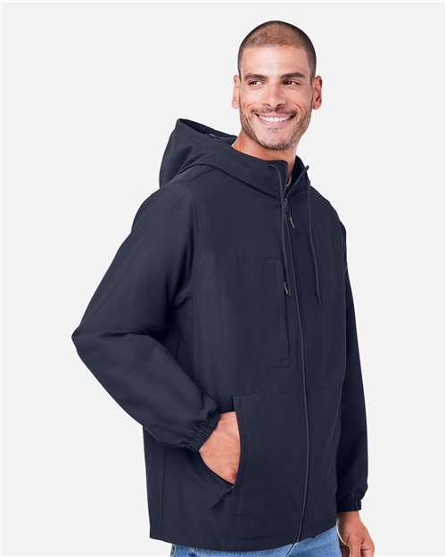 Harriton Unisex Flex Twill Hooded Jacket M73
