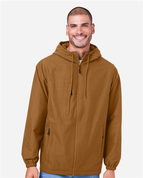 Harriton Unisex Flex Twill Hooded Jacket M73