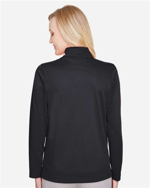 Harriton Women's Advantage Snag Protection Plus Quarter-Zip Pullover M748W