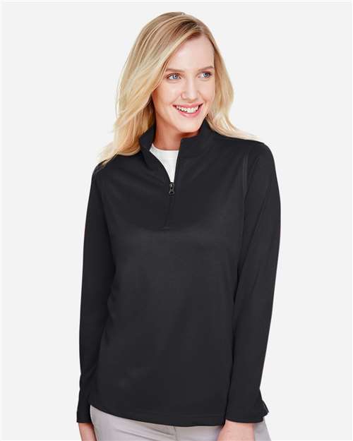 Harriton Women's Advantage Snag Protection Plus Quarter-Zip Pullover M748W