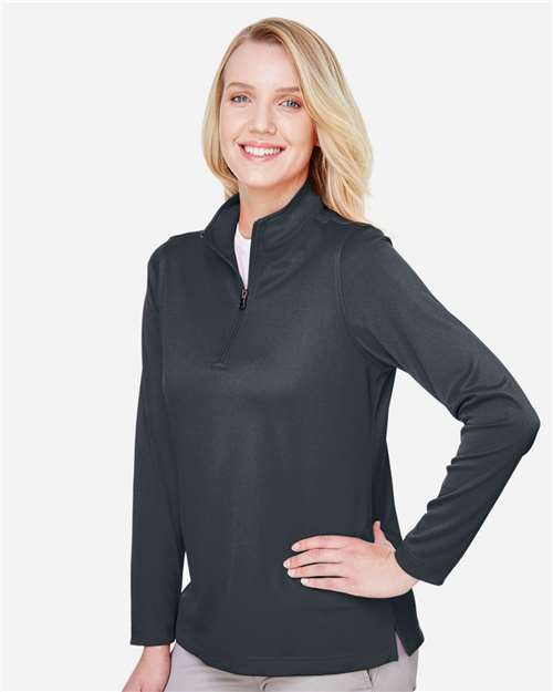Harriton Women's Advantage Snag Protection Plus Quarter-Zip Pullover M748W