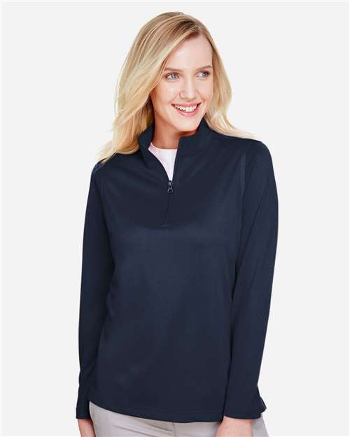 Harriton Women's Advantage Snag Protection Plus Quarter-Zip Pullover M748W