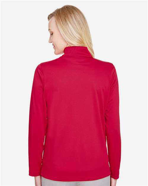 Harriton Women's Advantage Snag Protection Plus Quarter-Zip Pullover M748W