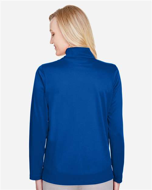 Harriton Women's Advantage Snag Protection Plus Quarter-Zip Pullover M748W