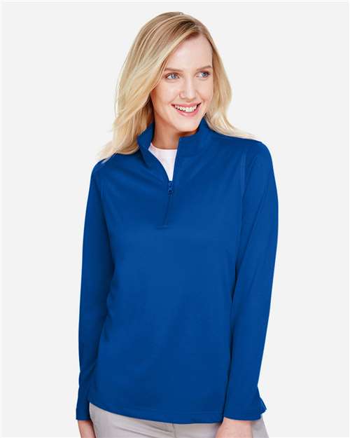Harriton Women's Advantage Snag Protection Plus Quarter-Zip Pullover M748W