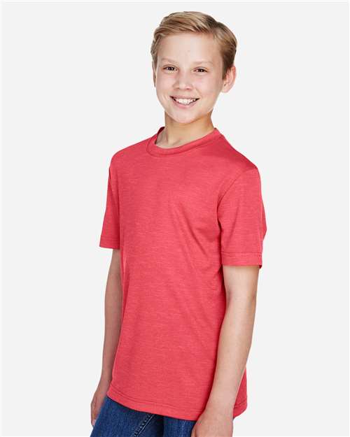 Team 365 Youth Sonic Heather Performance T-Shirt TT11HY