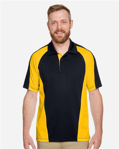 Harriton Men's Advantage Snag Protection Plus IL Colorblock Polo M385