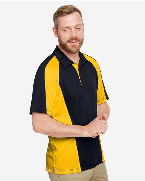 Harriton Men's Advantage Snag Protection Plus IL Colorblock Polo M385