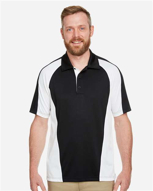 Harriton Men's Advantage Snag Protection Plus IL Colorblock Polo M385