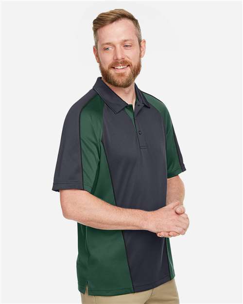 Harriton Men's Advantage Snag Protection Plus IL Colorblock Polo M385