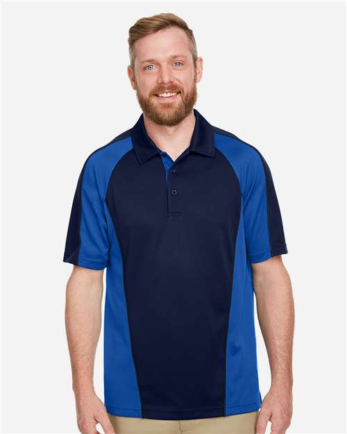Harriton Men's Advantage Snag Protection Plus IL Colorblock Polo M385