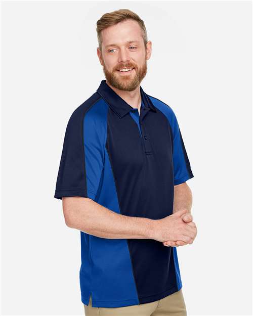 Harriton Men's Advantage Snag Protection Plus IL Colorblock Polo M385