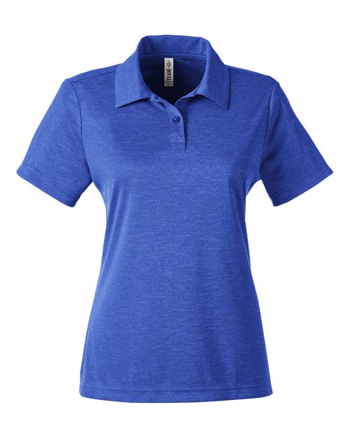 Team 365 Women's Zone Sonic Heather Performance Polo TT51HW