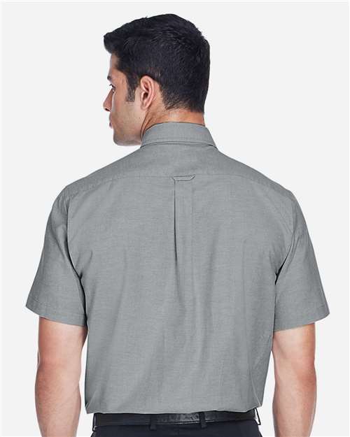 Harriton Men's Oxford Short Sleeve with Stain-Release M600S