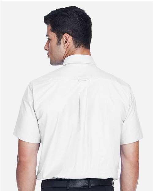 Harriton Men's Oxford Short Sleeve with Stain-Release M600S