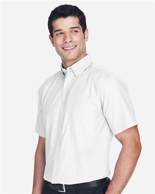 Harriton Men's Oxford Short Sleeve with Stain-Release M600S