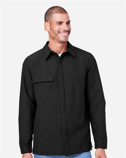 Harriton Unisex Flex Twill Overshirt Jacket M72