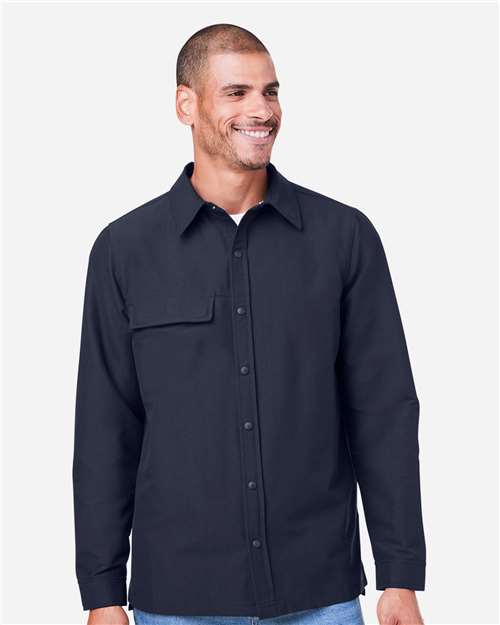 Harriton Unisex Flex Twill Overshirt Jacket M72