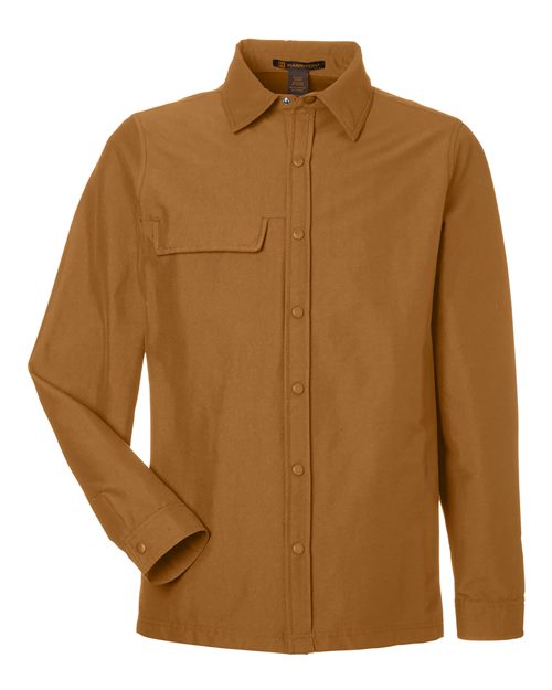 Harriton Unisex Flex Twill Overshirt Jacket M72