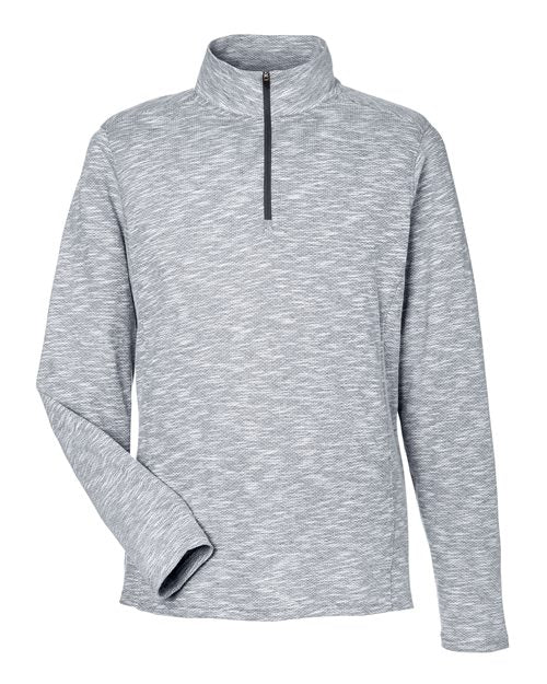 North End Men's Eclipse Jacquard Quarter-Zip Pullover NE415