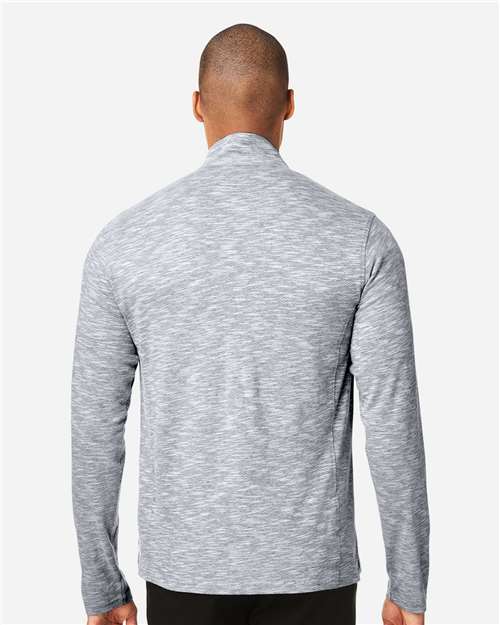 North End Men's Eclipse Jacquard Quarter-Zip Pullover NE415