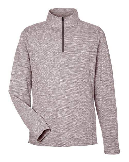 North End Men's Eclipse Jacquard Quarter-Zip Pullover NE415