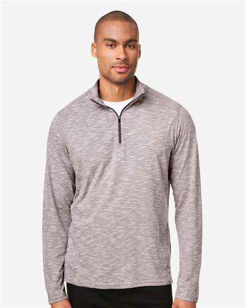 North End Men's Eclipse Jacquard Quarter-Zip Pullover NE415