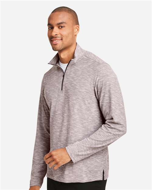 North End Men's Eclipse Jacquard Quarter-Zip Pullover NE415