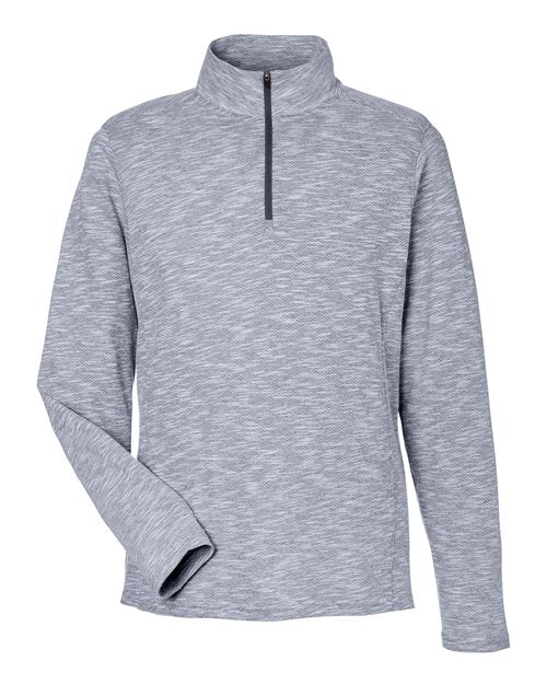 North End Men's Eclipse Jacquard Quarter-Zip Pullover NE415