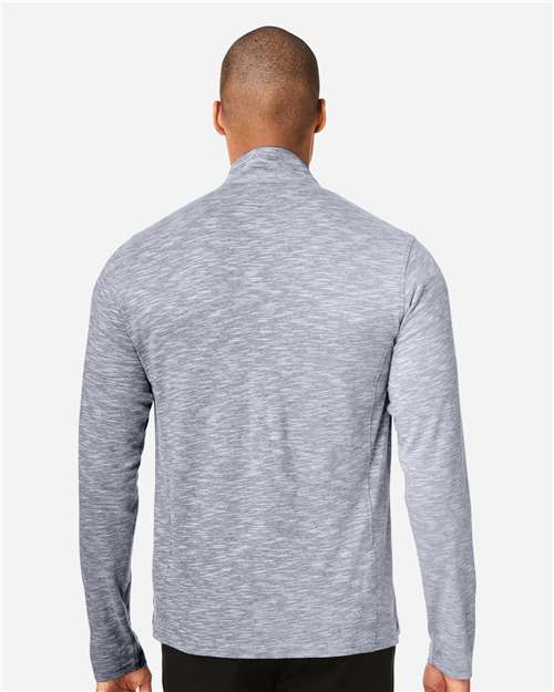 North End Men's Eclipse Jacquard Quarter-Zip Pullover NE415