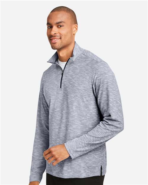North End Men's Eclipse Jacquard Quarter-Zip Pullover NE415